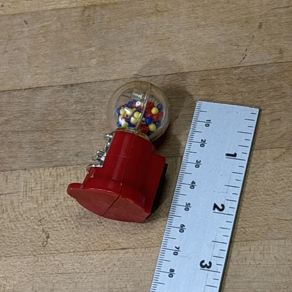 Vintage Mini Gumball Machine Magnet Kitschy Retro Kitchen Collectible